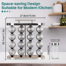 Load image into Gallery viewer, CARLA HOME 20-Jar Spice Rack Organizer Storage for Kitchen Countertop or Cabinet-1978962257857613825