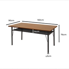 Load image into Gallery viewer, Levede Dining Table Storage Shelf 4-6 Seater 150cm-1975420499123113987