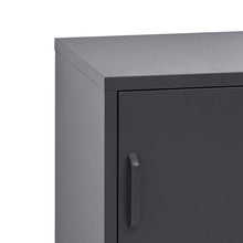 Load image into Gallery viewer, Artiss Bedside Table Metal Cabinet - Black