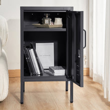 Load image into Gallery viewer, Artiss Bedside Table Metal Cabinet - Black