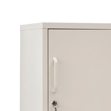 Load image into Gallery viewer, Artiss Bedside Table Metal Cabinet - White
