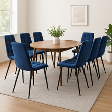 Load image into Gallery viewer, Levede 4x Dining Chairs Kitchen Velvet Blue-1975420354713227271