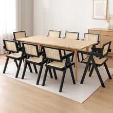 Load image into Gallery viewer, Levede 8x Black Wicker Armchair Dining Chair-1975420360912408583