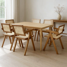 Load image into Gallery viewer, Levede 6x Walnut Wicker Armchair Dining Chair-1975420361449279495