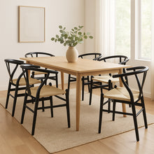 Load image into Gallery viewer, Levede 6x Dining Chairs Wooden Hans Black-1975420353656262663