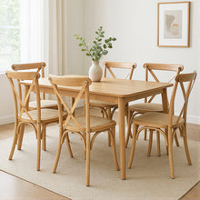 Load image into Gallery viewer, Levede 6X Dining Chairs Cross Back Chair-1973193559771320327