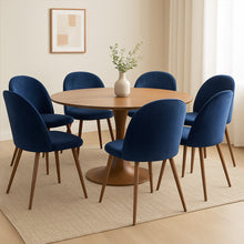 Load image into Gallery viewer, Levede 6x Dining Chairs Seat French Navy-1975420352863539207