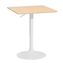 Load image into Gallery viewer, Artiss Bar Table Swivel Base Gas Lift Counter Dining Table 60CM Square Pine