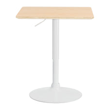 Load image into Gallery viewer, Artiss Bar Table Swivel Base Gas Lift Counter Dining Table 60CM Square Pine