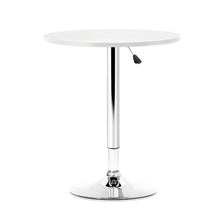 Load image into Gallery viewer, Artiss Bar Table Gas Lift Round White