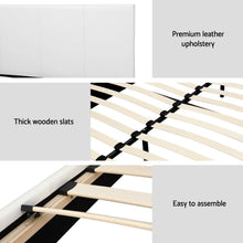Load image into Gallery viewer, Artiss Bed Frame Queen Size White NEO - The White Mall
