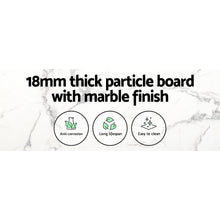 Load image into Gallery viewer, Artiss Dining Table Round Marble Effect 110CM