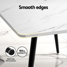 Load image into Gallery viewer, 1.5M Artiss Dining Table Marble Effect