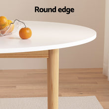 Load image into Gallery viewer, Artiss Dining Table Round White 108CM Diameter Demi