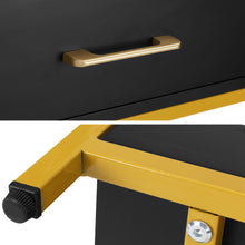 Load image into Gallery viewer, Artiss Bedside Table Drawers Side Table Shelf Storage Nightstand Black MASON