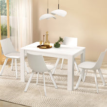 Load image into Gallery viewer, 1 Artiss Dining Table and 4 Chairs Set Rectangle White