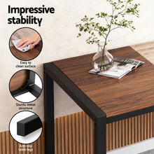 Load image into Gallery viewer, Artiss Dining Table and Chairs Set of 4 Bench Kitchen Furniture Rustic Brown
