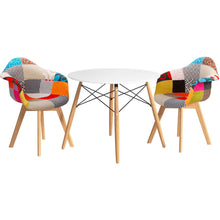 Load image into Gallery viewer, 1 Artiss Dining Table and 2 Chairs Set DSW 90cm