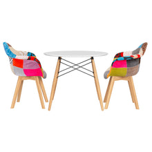 Load image into Gallery viewer, 1 Artiss Dining Table and 2 Chairs Set DSW 90cm