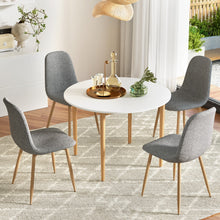 Load image into Gallery viewer, 1 Artiss Dining Table and 4 Chairs Set White Grey