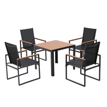 Load image into Gallery viewer, Gardeon 5PCS Outdoor Dining Set Table and Chairs Patio Garden Furniture Bistro Set