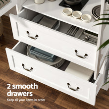 Load image into Gallery viewer, Artiss Buffet Sideboard 180cm Hutch Storage Cabinet Kitchen Drawer Door White