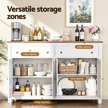 Load image into Gallery viewer, Artiss Buffet Sideboard Storage Cabinet Kitchen Cupboard 2 Drawers 140CM White