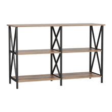 Load image into Gallery viewer, Artiss Console Table 120CM 3 - tier Walnut Xiah - The White Mall