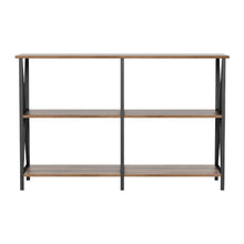 Load image into Gallery viewer, Artiss Console Table 120CM 3 - tier Walnut Xiah - The White Mall
