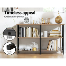 Load image into Gallery viewer, Artiss Console Table 120CM 3 - tier Walnut Xiah - The White Mall