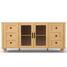 Load image into Gallery viewer, Artiss Buffet Sideboard Storage Cabinet Kitchen Cupboard Faux Drawer 150CM Pine