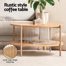 Load image into Gallery viewer, Artiss TV Unit & Coffee Table Set Storage Shelf Pine - The White Mall