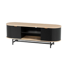 Load image into Gallery viewer, Artiss TV Unit Entertainment Unit Storage Cabinet Black Pine