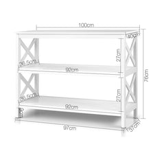 Load image into Gallery viewer, Artiss Console Table 3-tier White Polly