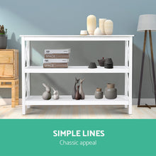 Load image into Gallery viewer, Artiss Console Table 3-tier White Polly