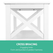 Load image into Gallery viewer, Artiss Console Table 3-tier White Polly