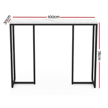 Load image into Gallery viewer, Artiss Console Table Marble Effect Frenisha - The White Mall
