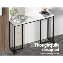 Load image into Gallery viewer, Artiss Console Table Marble Effect Frenisha - The White Mall