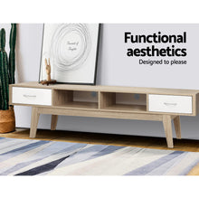 Load image into Gallery viewer, Artiss TV Cabinet Entertainment Unit 180cm Oak White Gary