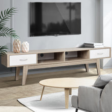 Load image into Gallery viewer, Artiss TV Cabinet Entertainment Unit 180cm Oak White Gary