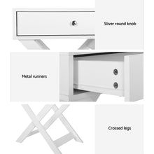 Load image into Gallery viewer, Artiss Bedside Table Drawers Side Table Storage Cabinet Nightstand White QARA