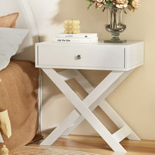 Load image into Gallery viewer, Artiss Bedside Table Drawers Side Table Storage Cabinet Nightstand White QARA