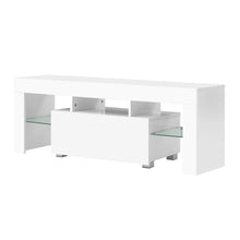 Load image into Gallery viewer, Artiss Entertainment Unit TV Cabinet LED 130cm White Elo