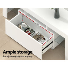 Load image into Gallery viewer, Artiss Entertainment Unit TV Cabinet LED 130cm White Elo