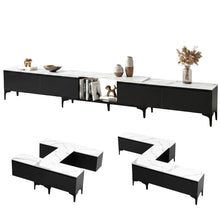 Load image into Gallery viewer, Artiss TV Cabinet Entertainment Unit Stand Extendable Black