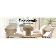 Load image into Gallery viewer, Artiss Dining Table Rectangular 4 Seater 120CM Oak Natu