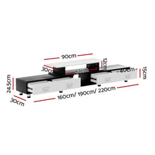 Load image into Gallery viewer, Artiss TV Cabinet Entertainment Unit Extendable 160CM To 220CM