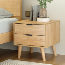 Load image into Gallery viewer, Artiss Bedside Table 2 Drawers - Pine
