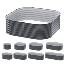 Load image into Gallery viewer, Green Fingers Garden Bed 9 In 1 Modular Planter Box Raised Container Galvanised