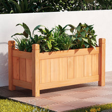 Load image into Gallery viewer, Green Fingers Garden Bed 60x30x33cm Wooden Planter Box Raised Container Growing